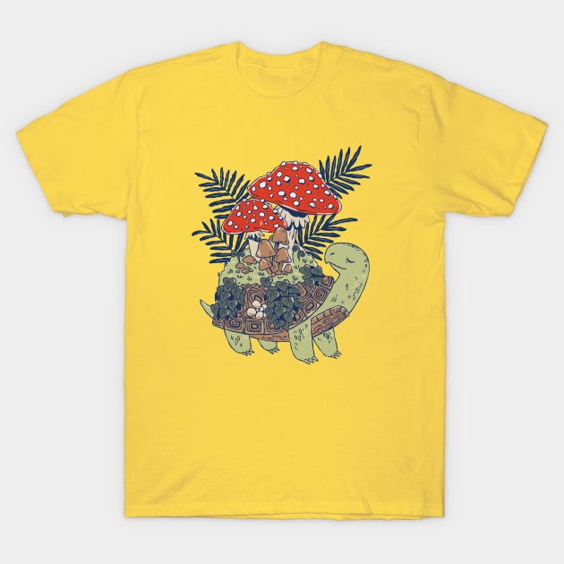 Mushroom Turtle T-Shirt by MichelleScribbles